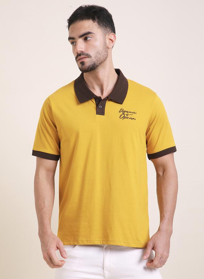Difference of Opinion Men Relaxed Fit Embroidery Polo - Image 1