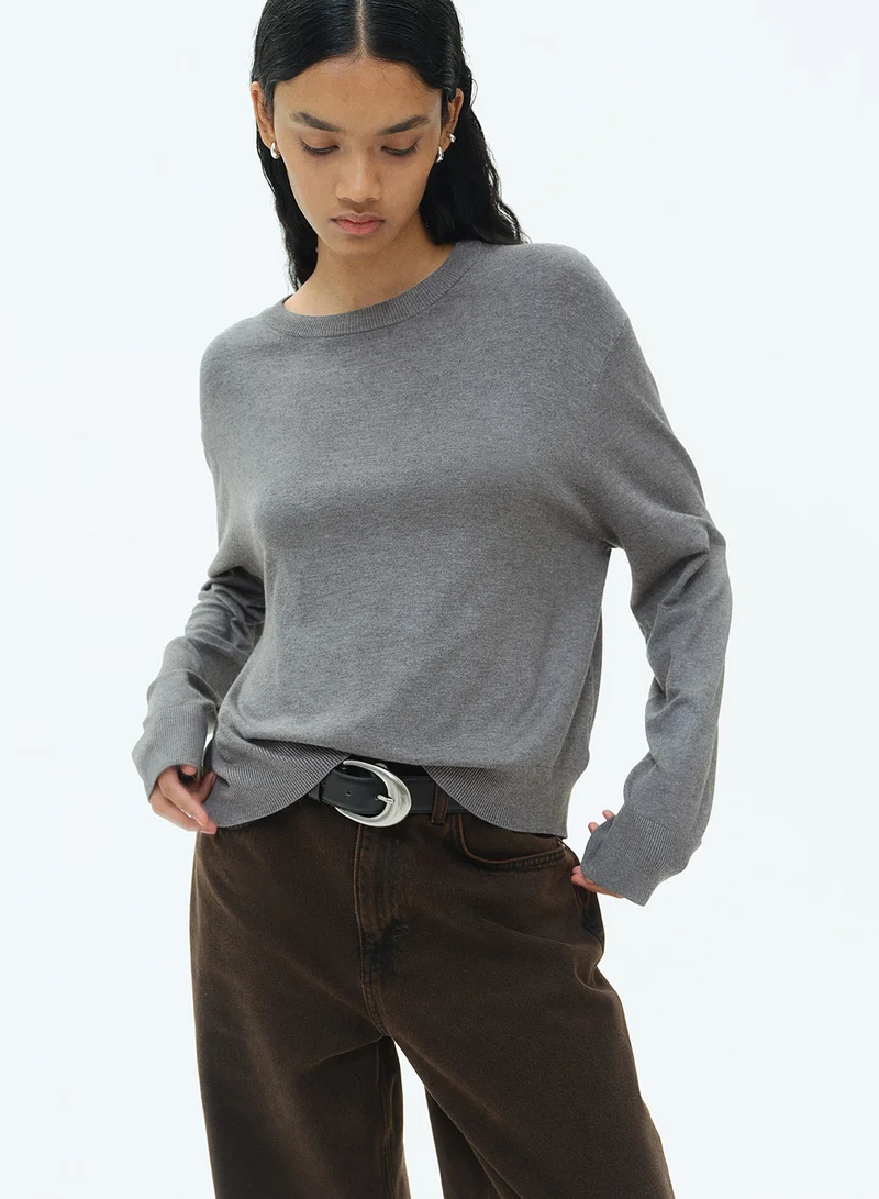 H&M Short Fine-Knit Jumper