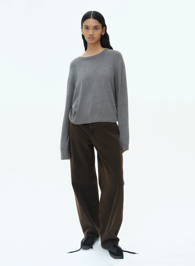 H&M Short Fine-Knit Jumper