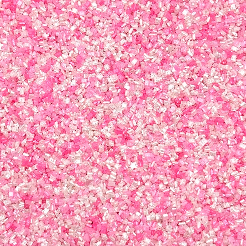 Fancy Sprinkles رشات فاخرة من حلوى القطن بنكهة عيد الحب، بلورات سكر لامعة، ونجوم جليتر صالحة للأكل (4 أونصات) - Image 2