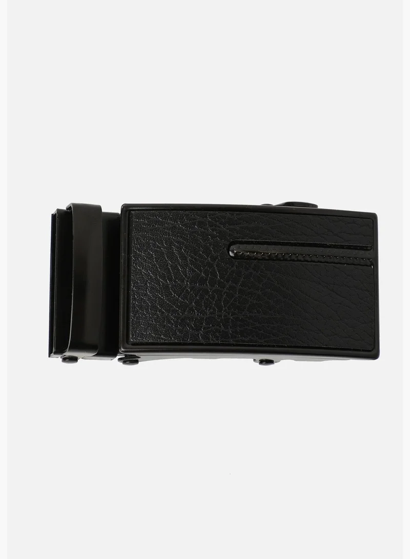 French Accent Textured Formal PU Leather Buckle For Men