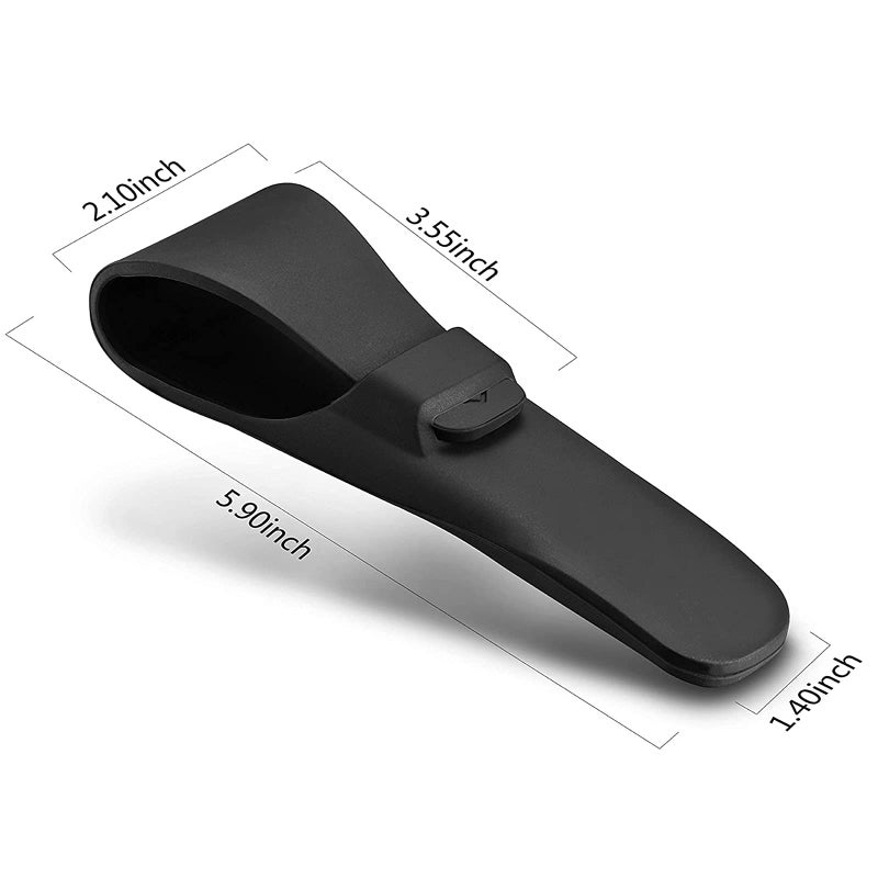 LinMei 2 Pack Silicone Razor Travel Case, Blue+Black, Compatible with Gillette, Parker, Merkur Razor - Image 2