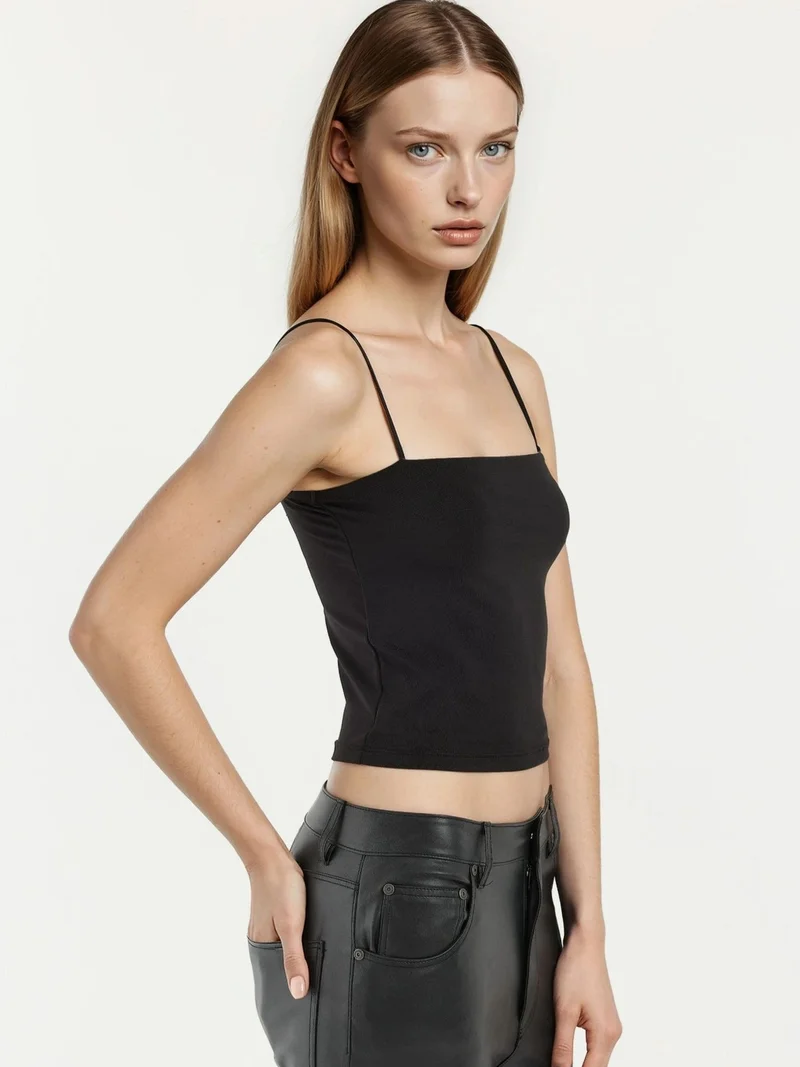 HICCUP Square Collar Crop Top