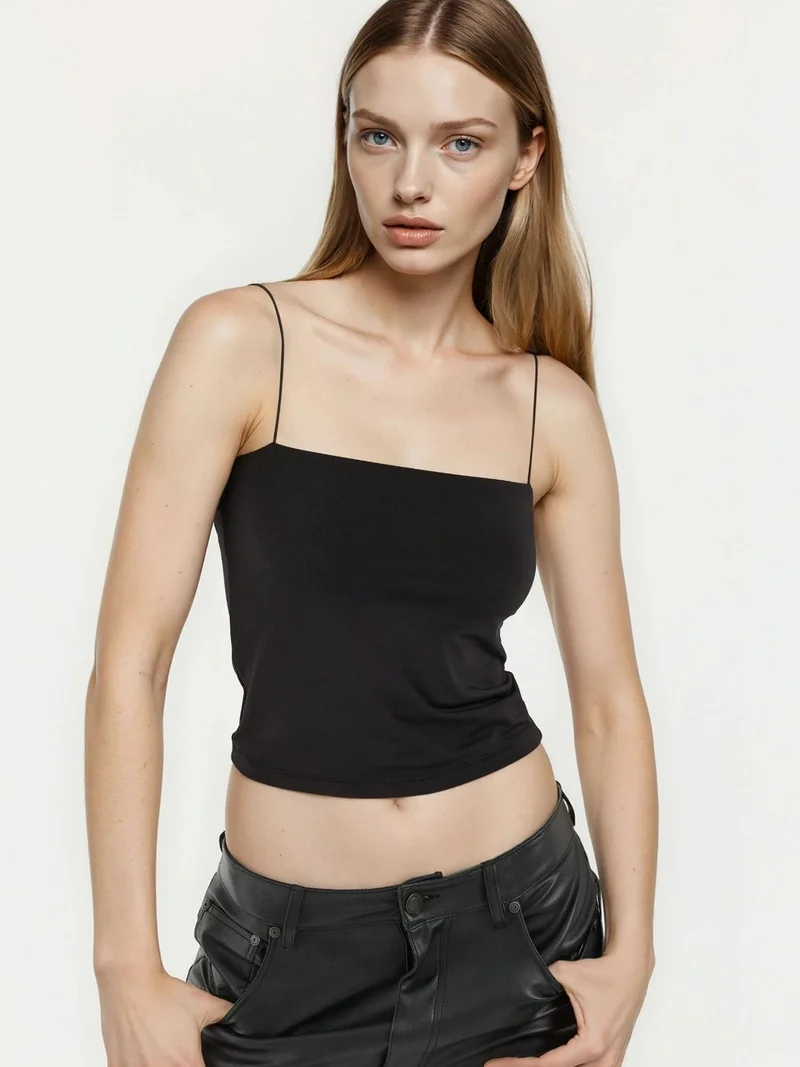 HICCUP Square Collar Crop Top
