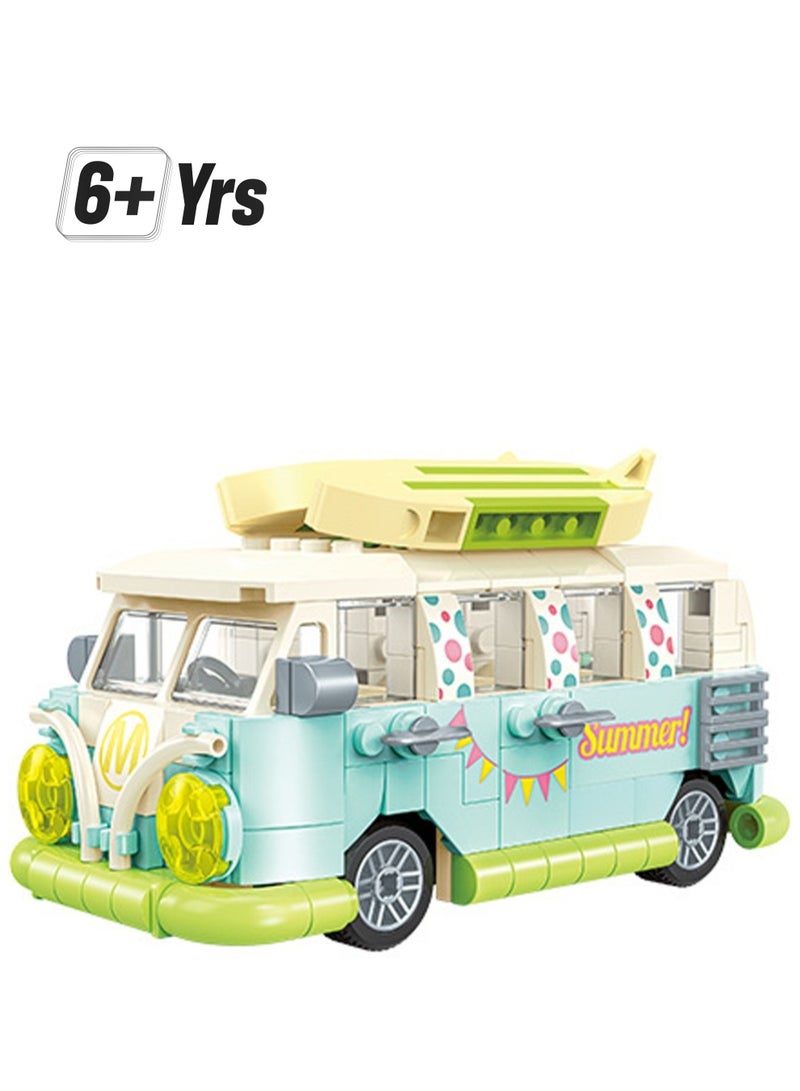 Summer SUV, Station Wagon Series Assembly Model Ornaments Building Blocks Toys, Children'S Educational Game Gifts - Image 1