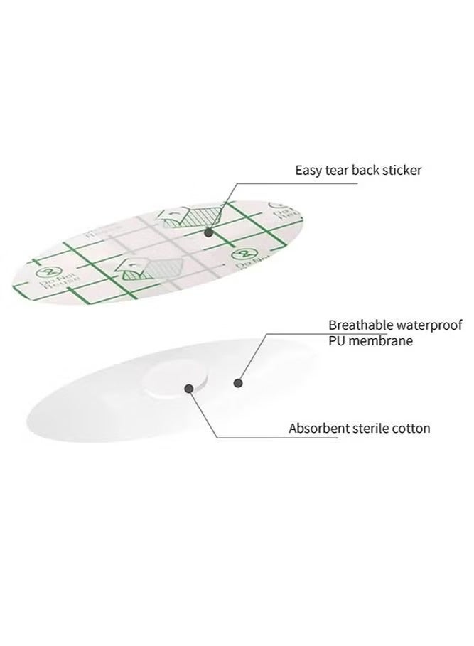 60-Piece Baby Waterproof Ear Stickers with Absorbent Cotton, Newborn Ear Protector for Bathing Swimming Showering Surfing Snorkeling and Other Water Sports - Image 4