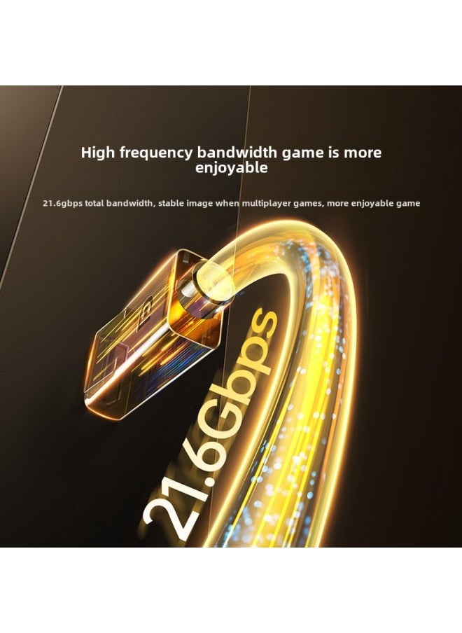 Generic - Green Link Dp Line 1.2 Connected To 4k/2k HD Computer Monitor Screen Graphics Interface 144hz Data Signal-Color:[4k/60hz Hd] Stable Transmission/bye To Flash Screen-Line Length:3m - Image 1