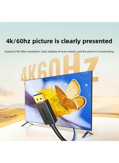 Generic Green Link Dp Line 1.2 Connected To 4k/2k HD Computer Monitor Screen Graphics Interface 144hz Data Signal-Color:[4k/60hz Hd] Stable Transmission/bye To Flash Screen-Line Length:3m  - Image 4