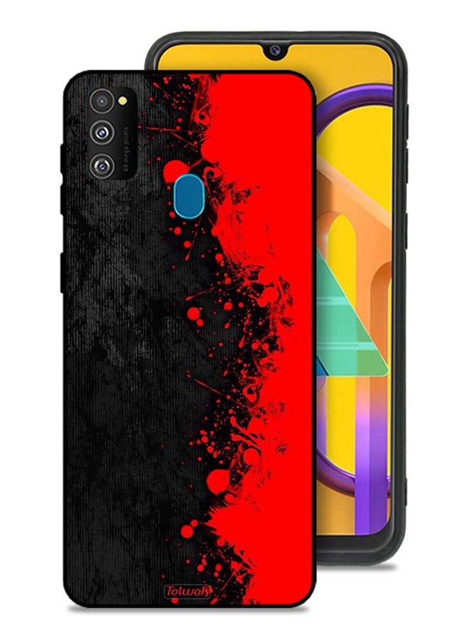 Tolwak Samsung Galaxy M30s Protective Case Cover Paint Abstract Pattern - Image 1