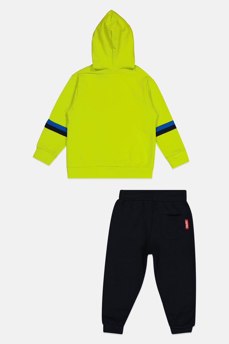 guru G99 بواسطة جورو مجموعة هوديز وسروال للأطفال الأولاد بشعار العلامة التجارية، متعدد الألوان - Image 2