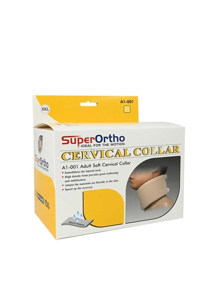 SuperOrtho Super Ortho Cervical Collar Soft Adult(Beige) - A1-001 Xl 
