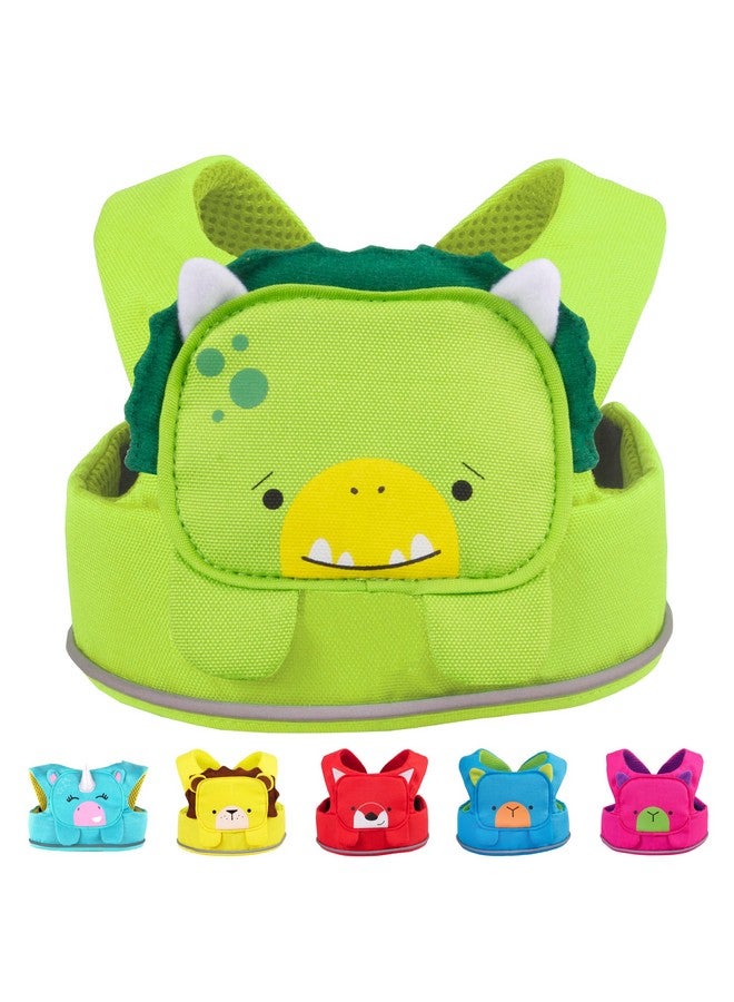 Trunki Toddler Leash - Fuss Free Toddler Walking Reins & Kids Safety Harness | Baby Leash for Kids - Dudley Dinosaur (Green) - Image 1