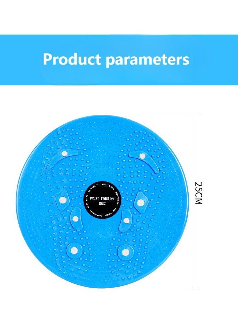 Generic Yoga Exercise Rotating Waist-Twisting Disk, Waist Sculptor Twister Board for Core u0026 Ab Exercise - Waist Twisting Disc, Dizzy Disc Twist Board for Slimming Workout with 8 Magnets Reflexology  - Image 4