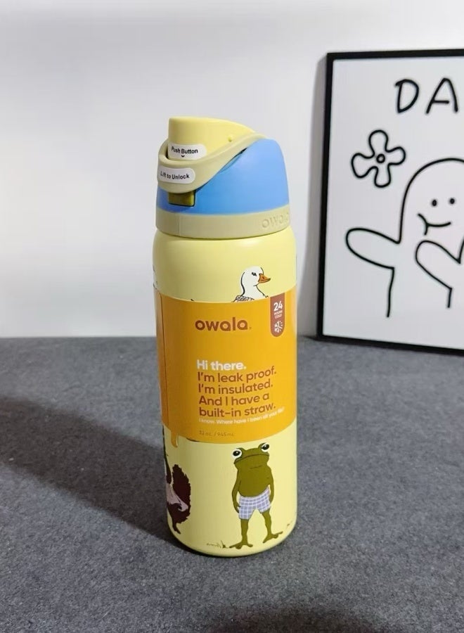 Owala Insulated Stainless Steel Water Bottle With Straw For Sports Travel And School BPA Free Sports Water Bottle - Image 3