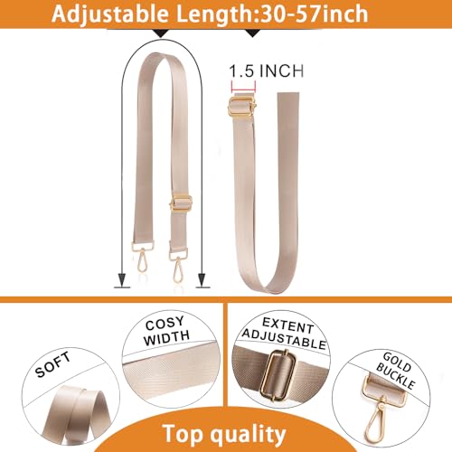 S-Jacorry Purse Strap Replacement Crossbody Wide Shoulder Strap Adjustable Canvas Straps Handbag Strap Replacement Belts - Image 5