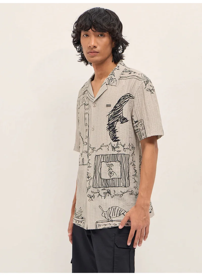 ذا بير هاوس Men’s Classic Short Sleeve Casual Shirt – Lightweight, Breathable, and Designed for a Smart Yet Easygoing Look All Day Long