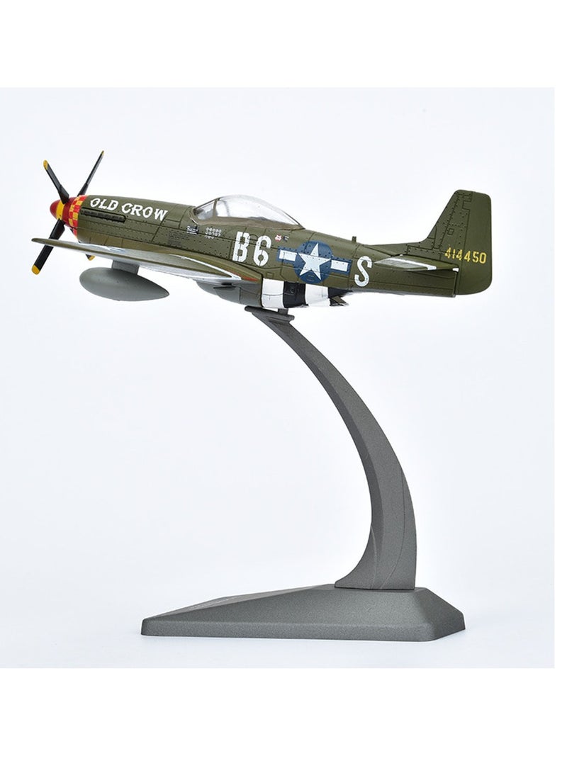 Aircraft model 1:72P51b Mustang aircraft model foam model simulation bomber alloy fighter model Type toy suitable for military fans friends as gifts - Image 3