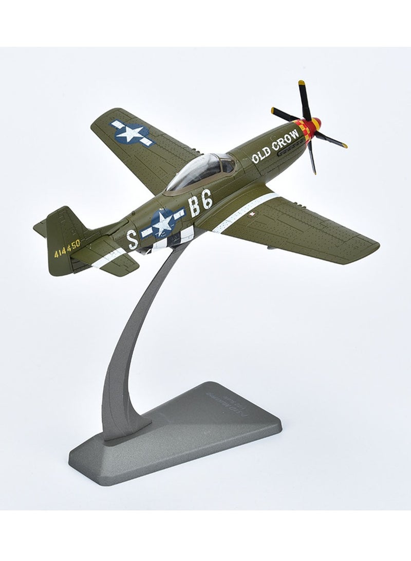 Aircraft model 1:72P51b Mustang aircraft model foam model simulation bomber alloy fighter model Type toy suitable for military fans friends as gifts - Image 4