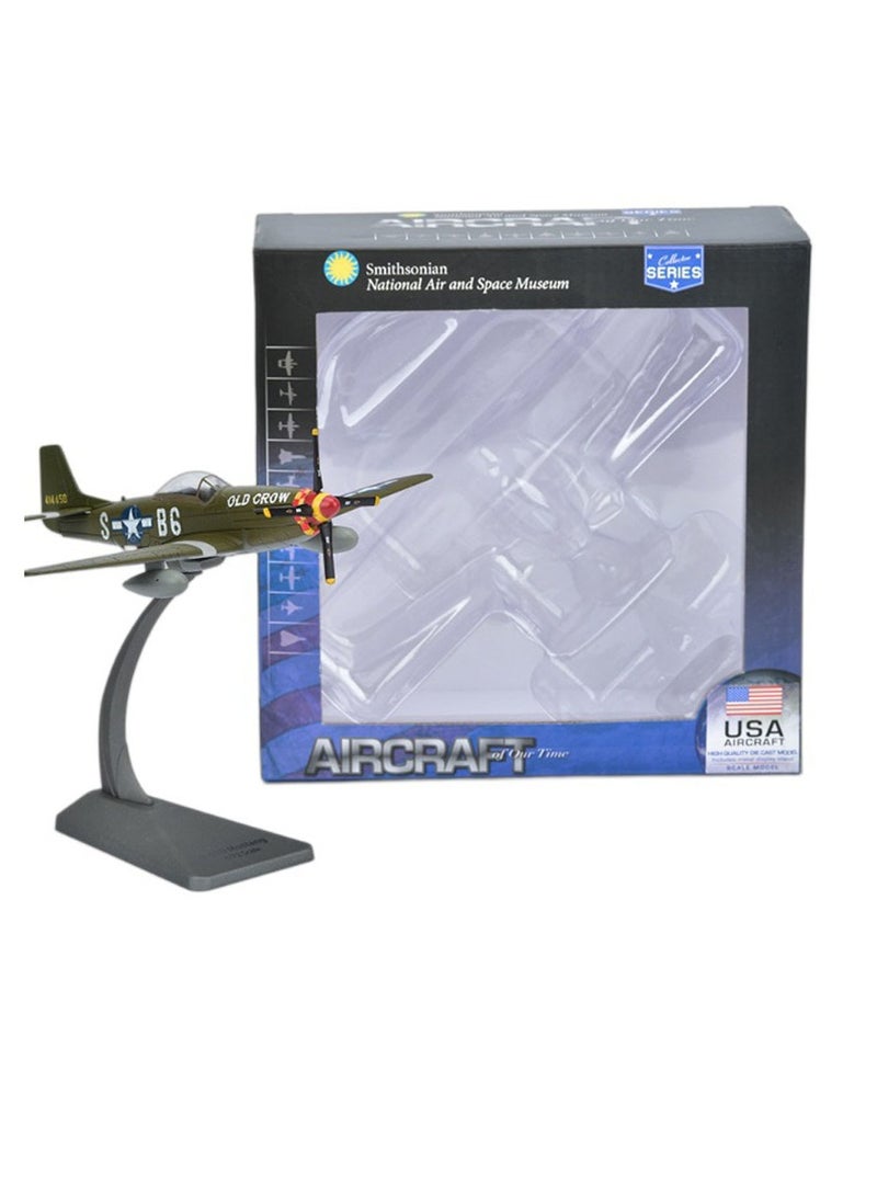 Aircraft model 1:72P51b Mustang aircraft model foam model simulation bomber alloy fighter model Type toy suitable for military fans friends as gifts - Image 5