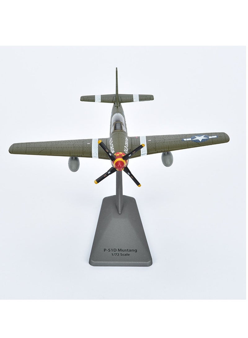 Aircraft model 1:72P51b Mustang aircraft model foam model simulation bomber alloy fighter model Type toy suitable for military fans friends as gifts - Image 2