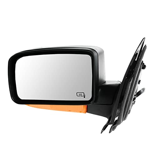 TRQ Left Mirror with Heat Manual Folding with Memory Drivers Side Compatible with 2003-2004 Ford Expedition FO1320339 - Image 1