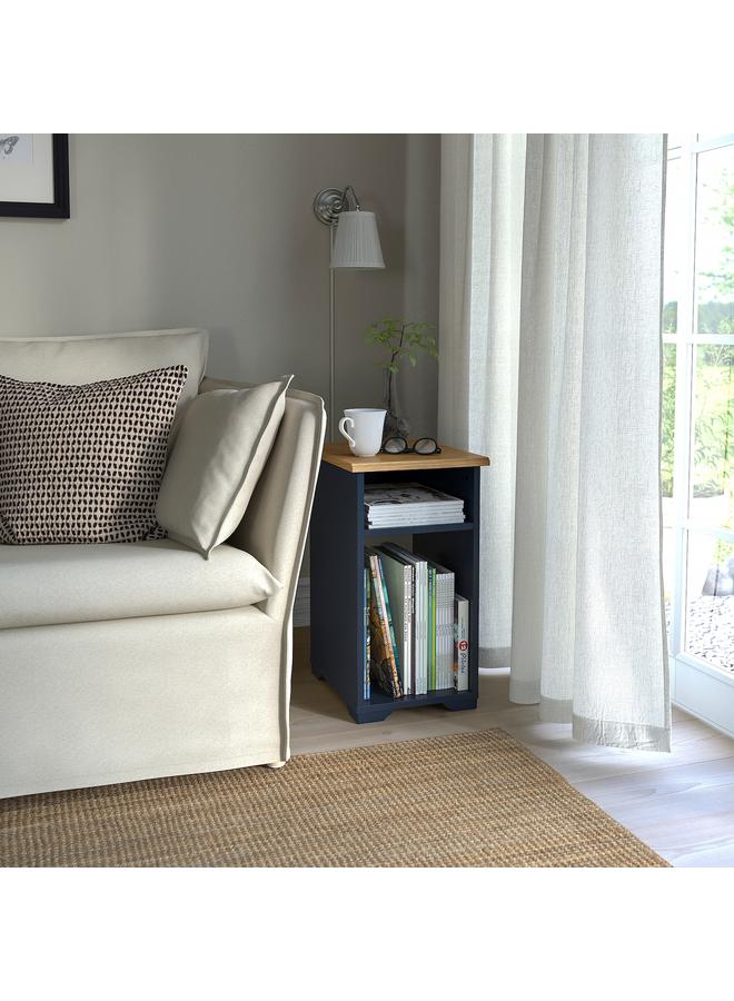 Zaboon Side Table, Black-Blue, 40X32 Cm - Image 2