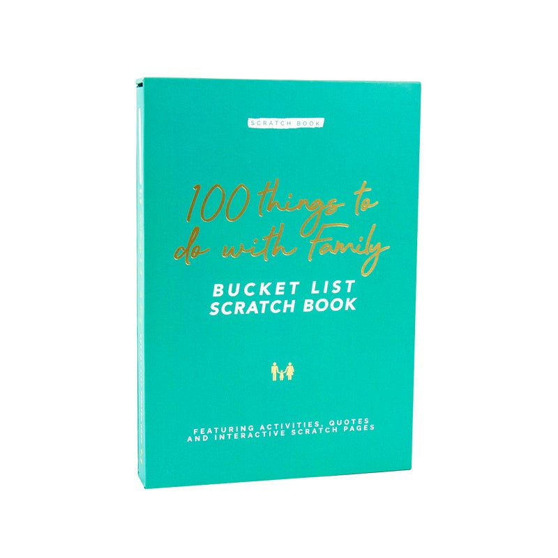 Gift Republic Scratch Off BookFamily Edition100 Things To DoGreenMedium
