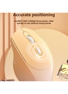 Generic Wireless Mouse Bluetooth Office Silent Silent Charging Unlimited Mouse Girls Cute Laptop External-Specifications:[gradient Green] Bluetooth + 2.4g Wireless Version★Ergonomic Design★Charging Mute → Free Mouse Pad - Official Standard  - Image 4