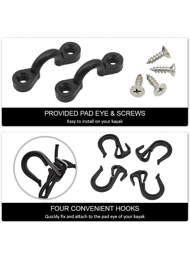 Generic Kayak Deck Cargo Net with Hooks Pad Eye Board Bungee Net For Canoe Marine Boat Kayak Accessories - Image 2