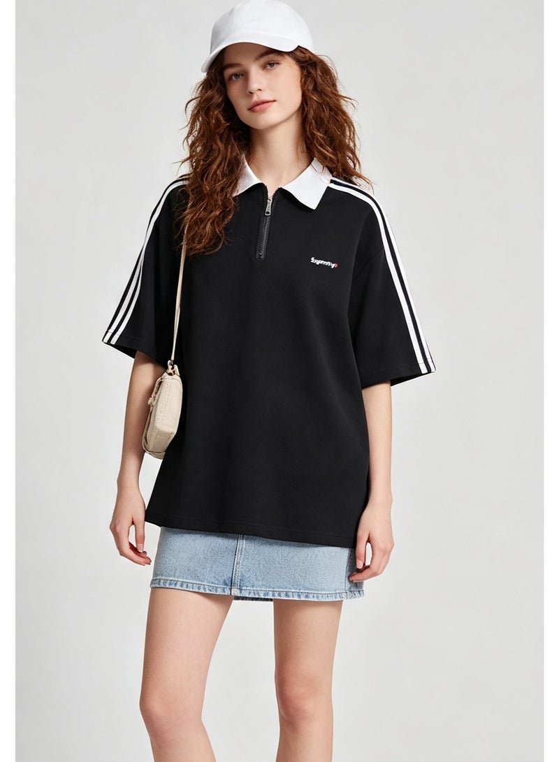 سوبر دراي Superdry short sleeve lapel loose Polo shirt for men and women in summer - Image 3