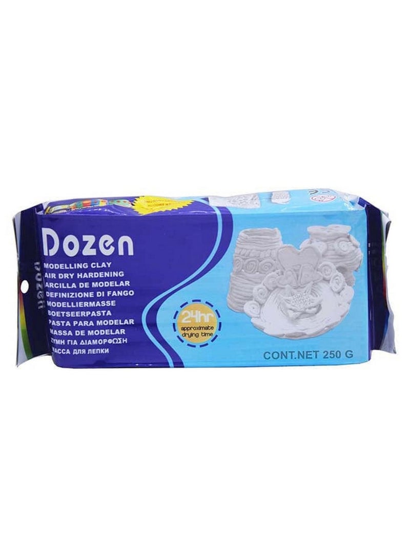 Dozen Modelling Clay Air Hardening White 250 Grams - Image 1