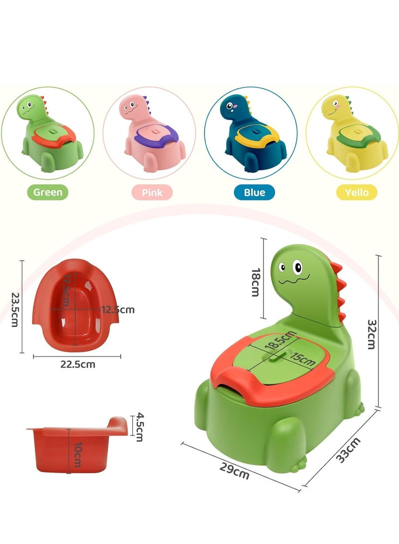 MIXDE Potty Seat Training Chair for Baby and Toddler Boys Girls, Dinosaur Comfortable Toilet with Lid, Animal Potty Trainer for Children 1-6 Years Old - Image 5