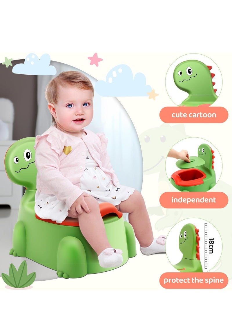 MIXDE Potty Seat Training Chair for Baby and Toddler Boys Girls, Dinosaur Comfortable Toilet with Lid, Animal Potty Trainer for Children 1-6 Years Old - Image 4