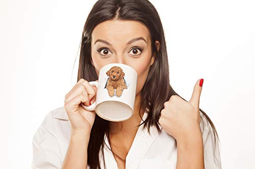 Winston Bear Funny Red Poodle Dog Mug - Ceramic Funny Coffee Mug - Perfect Dog Lover Gift - Cute Novelty Coffee Mug Present - Great Birthday or Christmas Surprise for Friend or Coworker, Men and Women (11oz) - Image 2