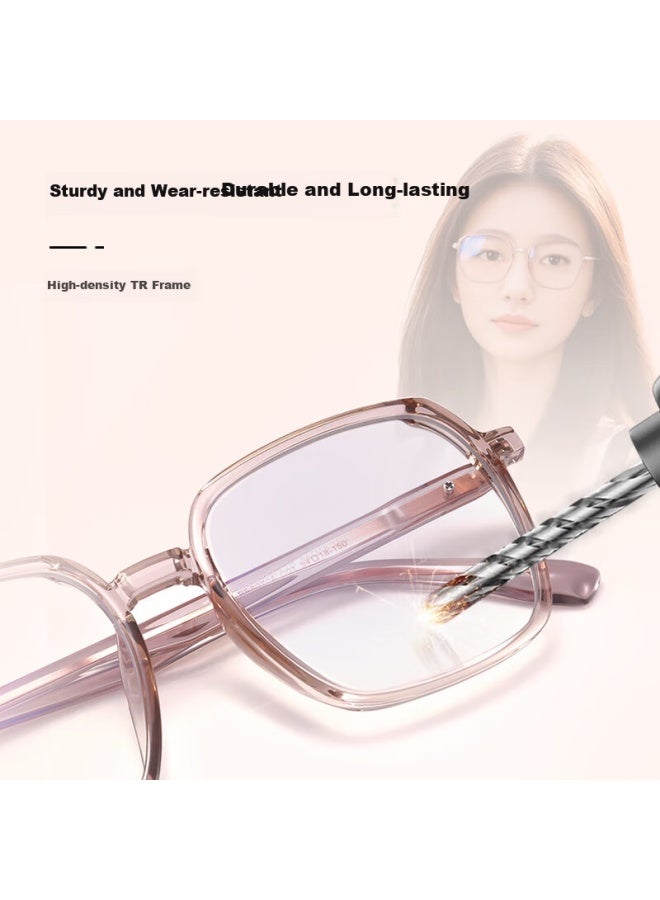 Pulais Anti-blue Light Gl For Women, Myopia Eyeglass Frames, Anti-radiation Clear Protective Goggles, Customized 8070a Black - Image 3