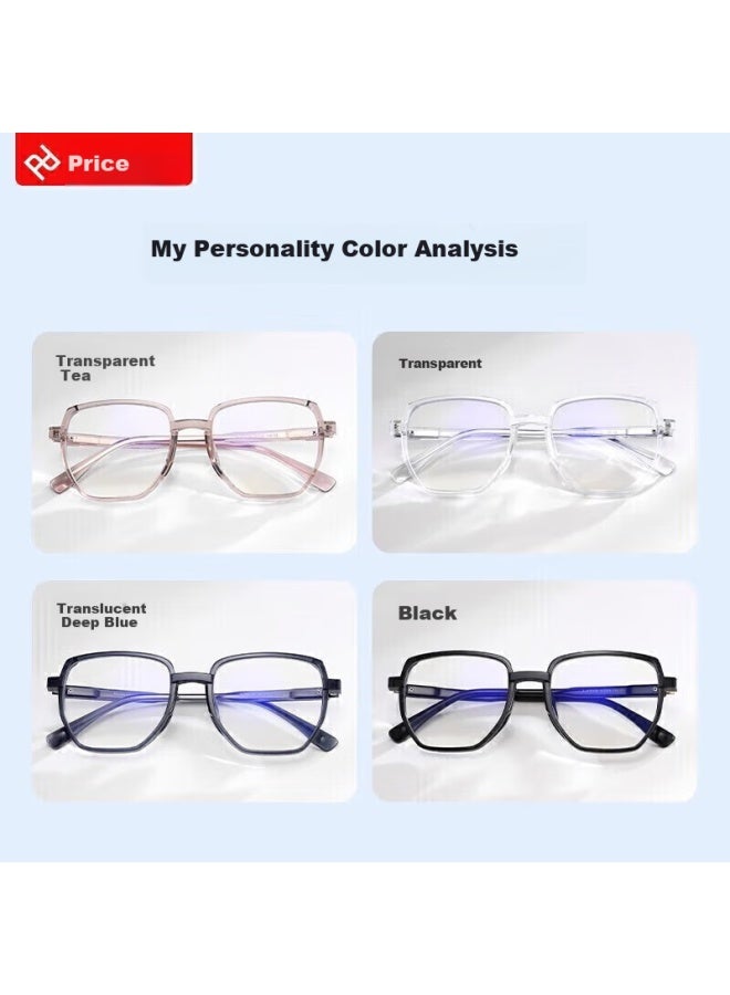 Pulais Anti-blue Light Gl For Women, Myopia Eyeglass Frames, Anti-radiation Clear Protective Goggles, Customized 8070a Black - Image 5