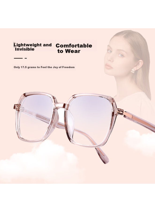 Pulais Anti-blue Light Gl For Women, Myopia Eyeglass Frames, Anti-radiation Clear Protective Goggles, Customized 8070a Black - Image 4