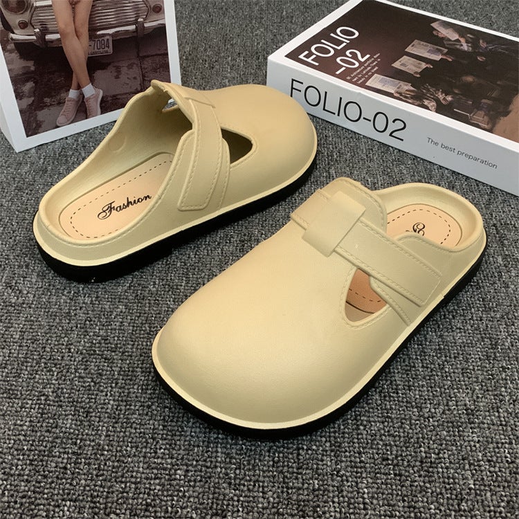 Womens Casual Comfort Slip-On Flat Clogs806 Hole Shoes Khakis 806 Hole Shoes Khakis 
