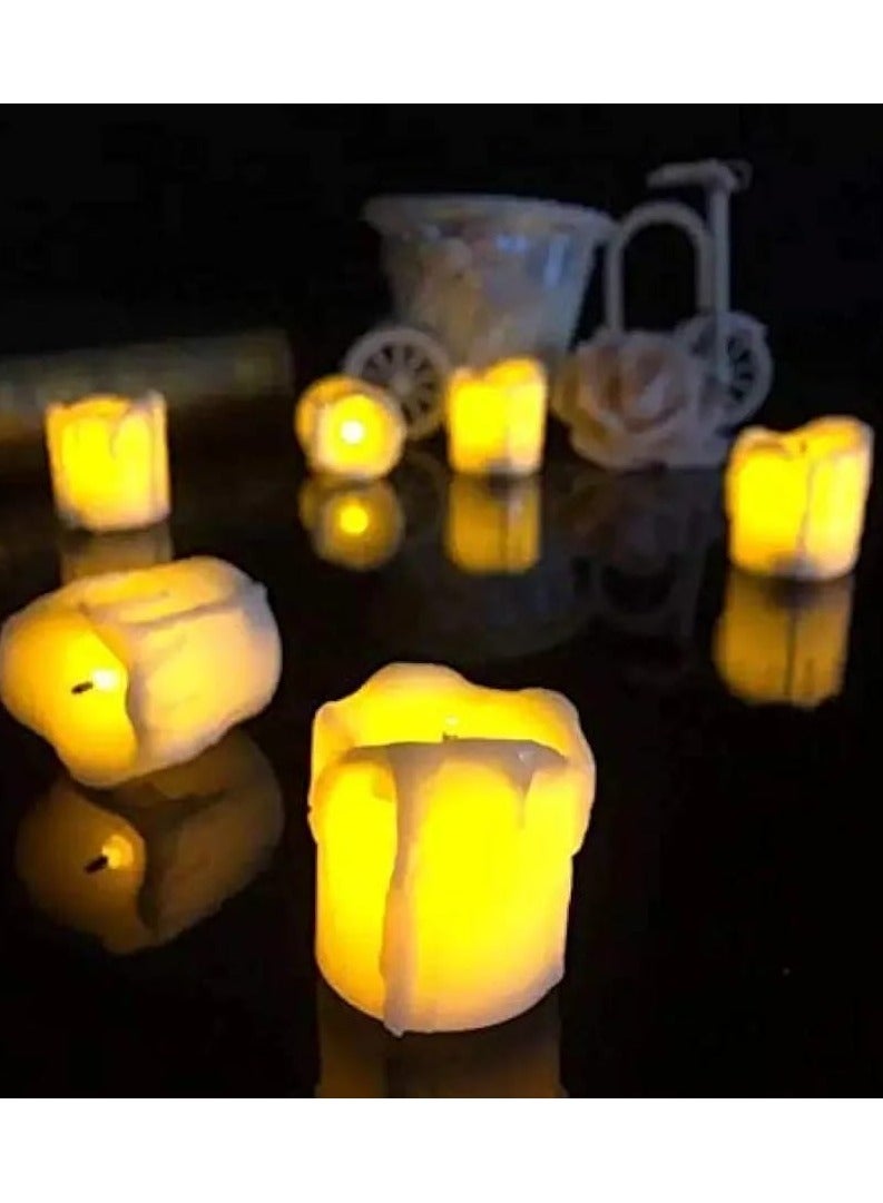 Pack of 24 LED Flameless Pillar Candles – Battery Operated Realistic Flickering Candles for Home Décor, Romantic Ambiance & Special Occasions – Safe & Smokeless  - Image 5