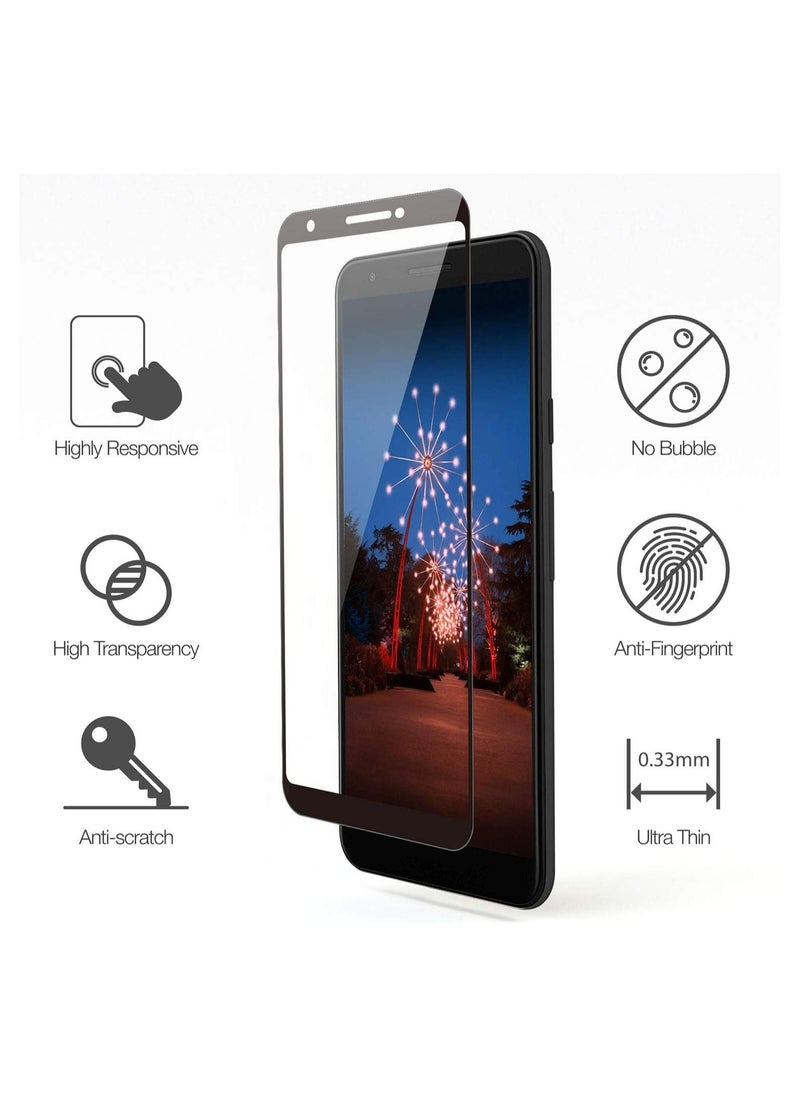 Google Pixel 3A   5D Tempered Glass,Full Glue Full Coverage Premium Pro Tempered Glass Screen Protector For Google Pixel 3A (5D)