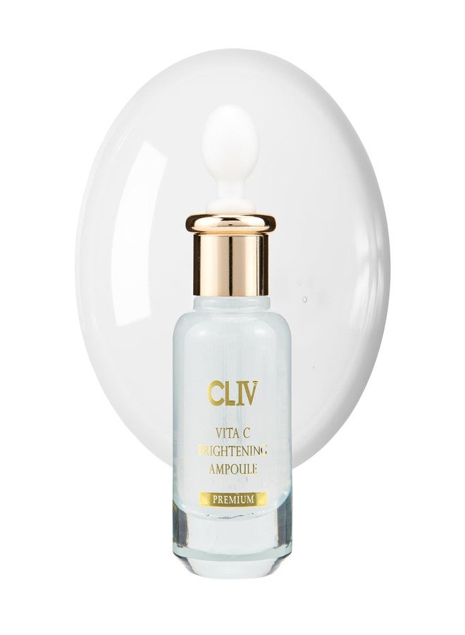 CLIV Vita C Brightening Ampoule Facial Serum | 85% Lemon Water | Skin Dullness Treatment | Vitamin Skincare |Skin Refreshing Serum | Korean Skincare (1.01 fl oz, 30ml) - Image 1