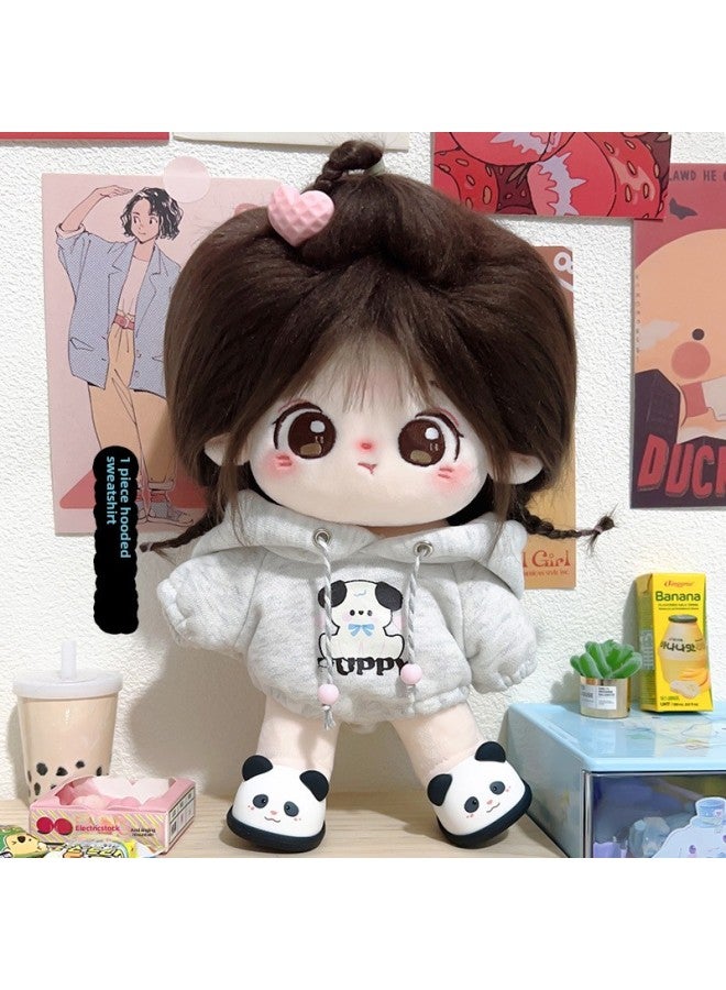 Official Genuine Annual Cotton Doll 20cm Doll Clothes With Skeleton Nude Doll Can Be Changed Plush Doll In Stock-Specifications:20cm (skeleton Has Been Taken Care Of)-Color: Annual Naked Baby + Puppy Sweater + Gift - Image 1