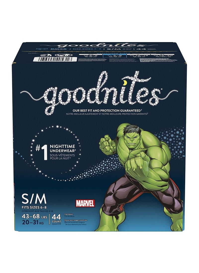 GoodNites - Bedwetting Underwear for Boys, S/m, 44 Ct, Size 4-Boy, 44 Count - Image 1