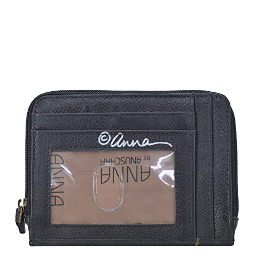 Anna by Anuschka Womens HandPainted Genuine Leather Organizer Wallet Butterfly Dusk - Image 3