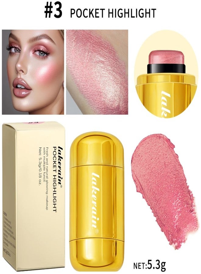 JEMPET Face Glow Highlighter Stick - Dewy Cream Highlighter Stick (03) - Image 2