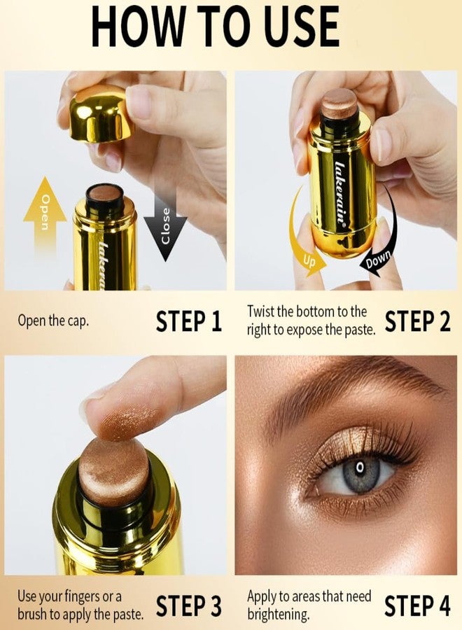JEMPET Face Glow Highlighter Stick - Dewy Cream Highlighter Stick (03) - Image 4