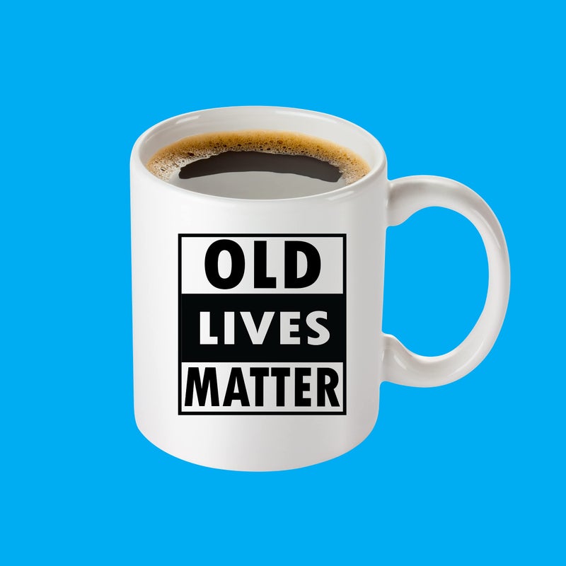 COOL AF Old Lives Matter Coffee Mug - Funny Retirement or Birthday Gifts for Men - Unique Gag Gifts for Dad, Grandpa, Old Man, or Senior Citizen - 11oz Coffee Cup For Men and Women - Image 5