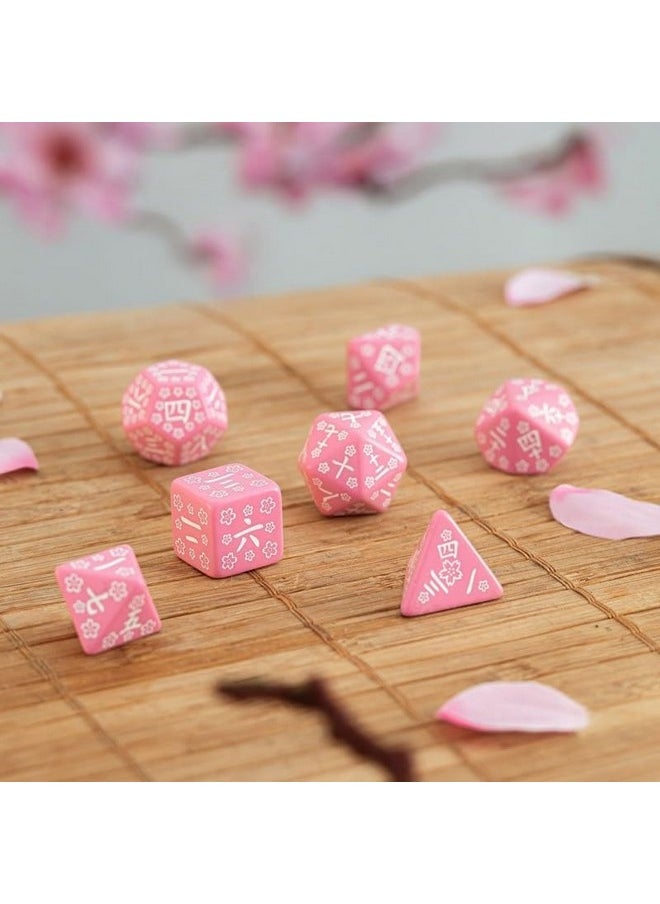 Q WORKSHOP - Q-Workshop Japanese Dice Set: Sweet Spring Memory - Image 1