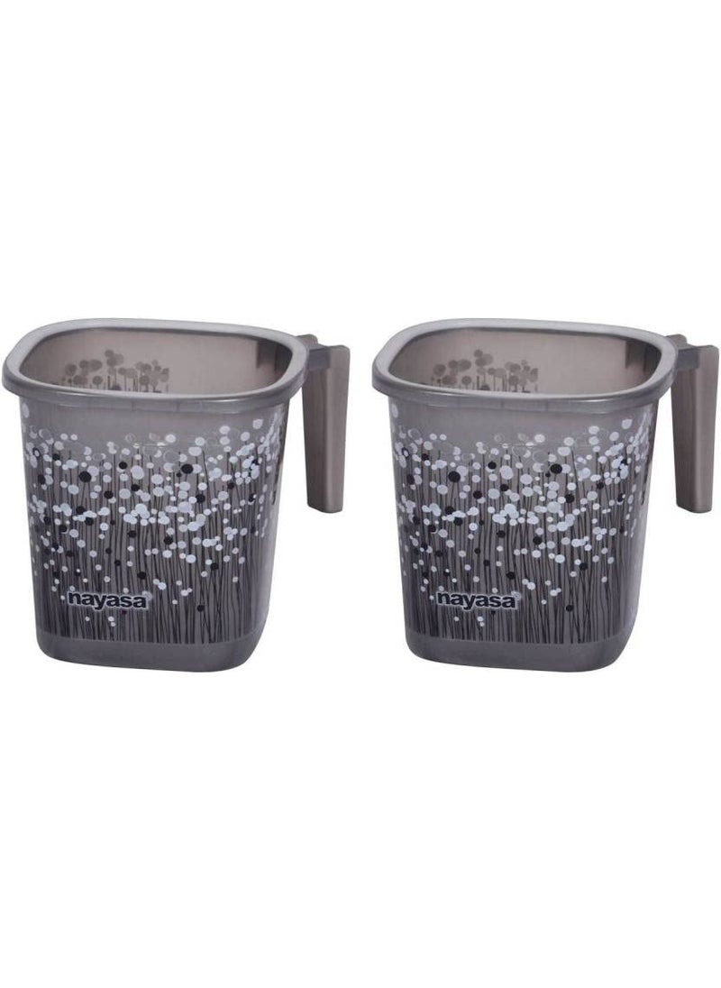 NAYASA NAYASA Plastic Bath Mug (Black 1.5) 
