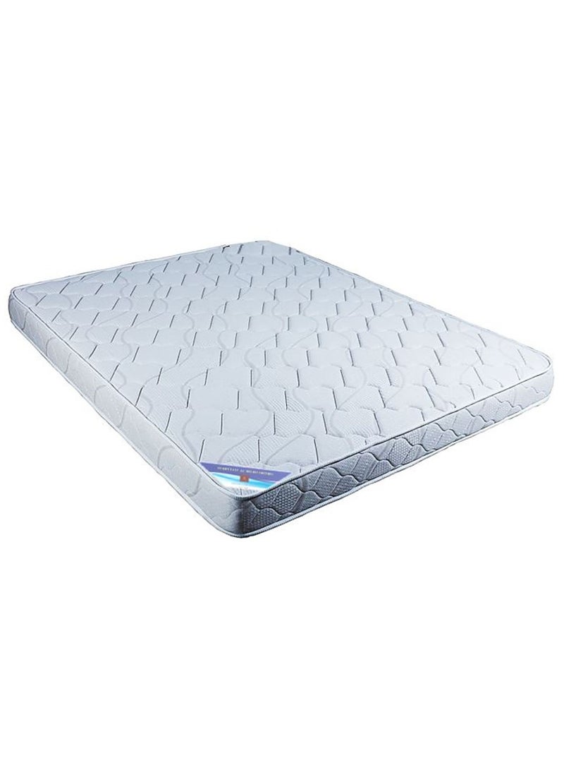 AL WADI FURNITURE Super King Size Medicated Mattress, Comfort Back Support, Reversible Use Option, Polyester Fabric, 200W x 200L x 15H cm - White - Image 3